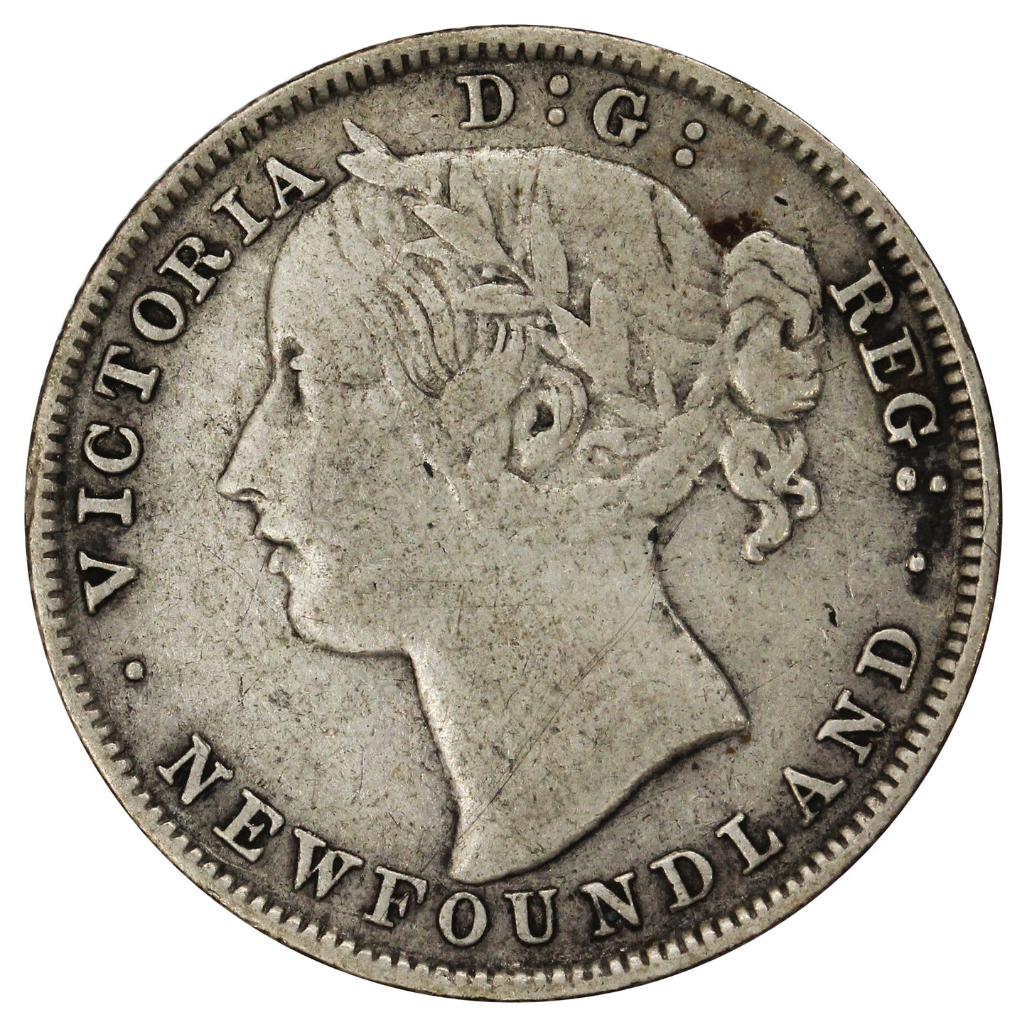 1885 Newfoundland 20-cents F-VF (F15) $