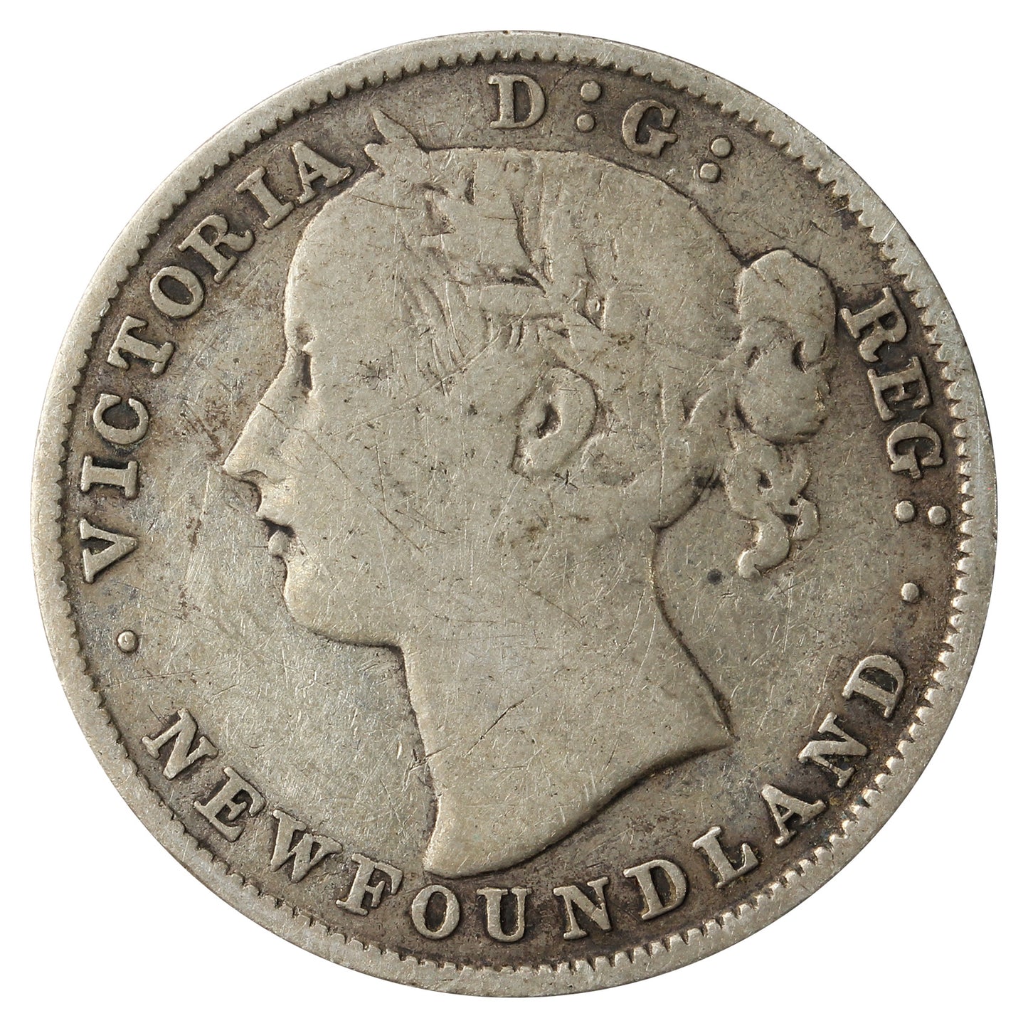 1885 Newfoundland 20-cents VG-F (VG10)