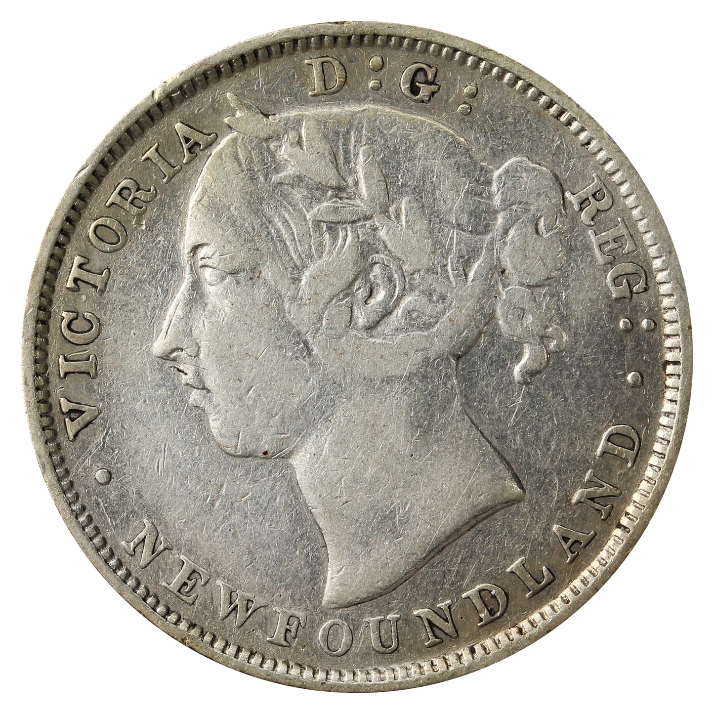 1888 Newfoundland 20-cents Fine (F12)