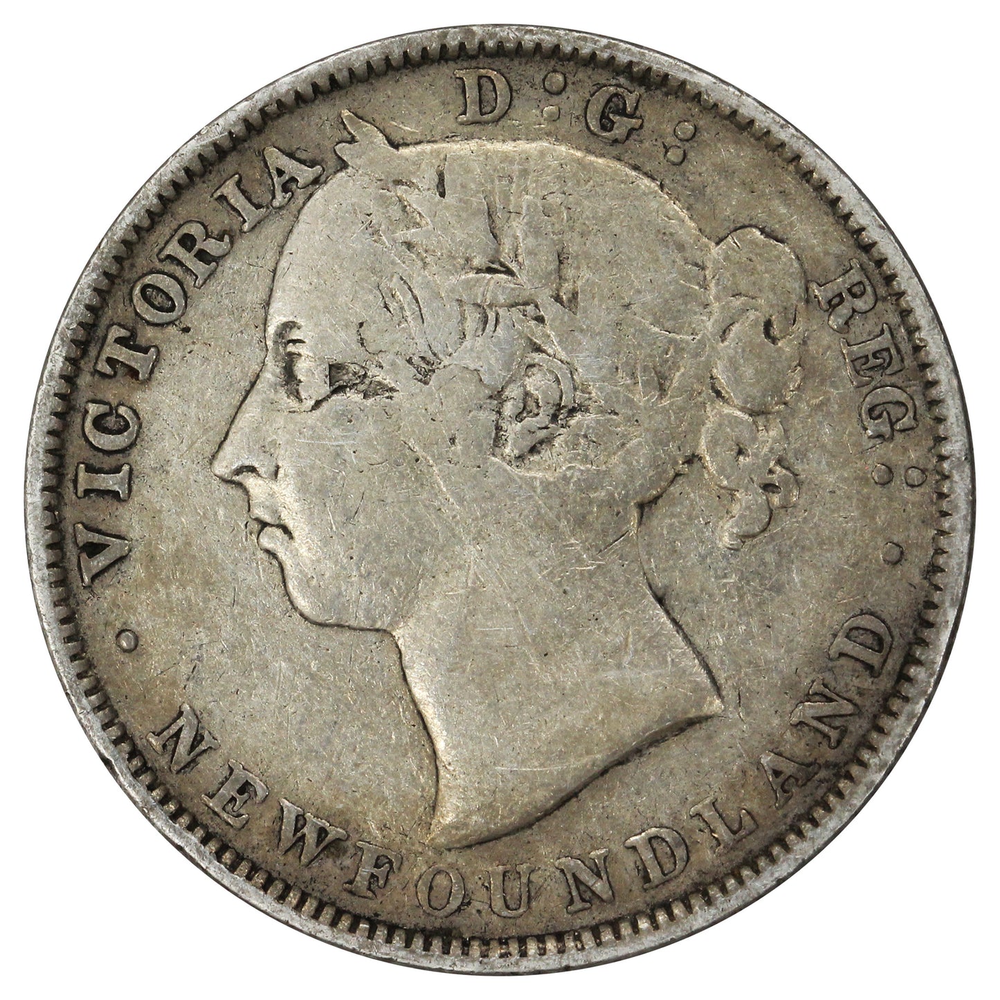 1888 Newfoundland 20-cents F-VF (F15) $