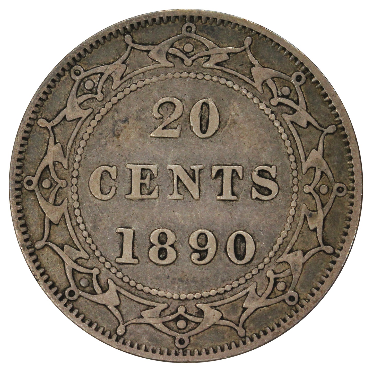 1890 Newfoundland 20-cents Very Fine (VF-20) $