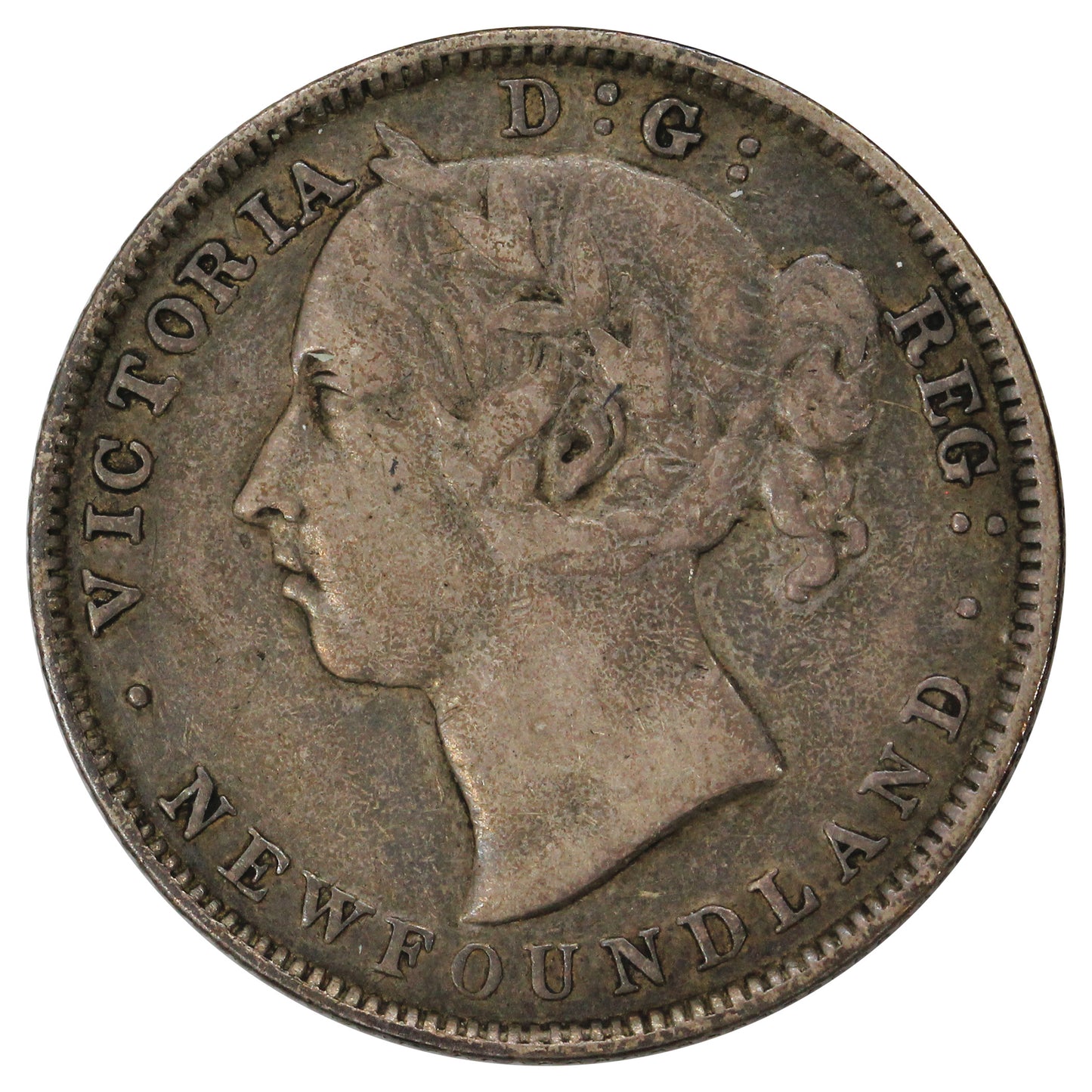 1890 Newfoundland 20-cents Very Fine (VF20) $