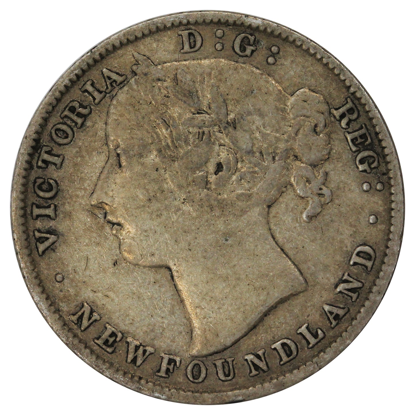 1894 Obv. 1 Newfoundland 20-cents Fine (F12)