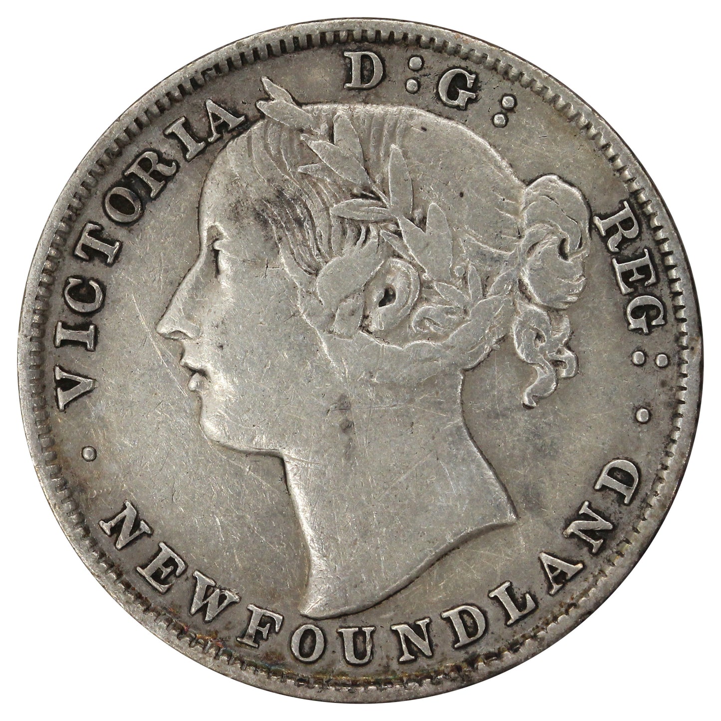 1894 Obv. 1 Newfoundland 20-cents Very Fine (VF20) $