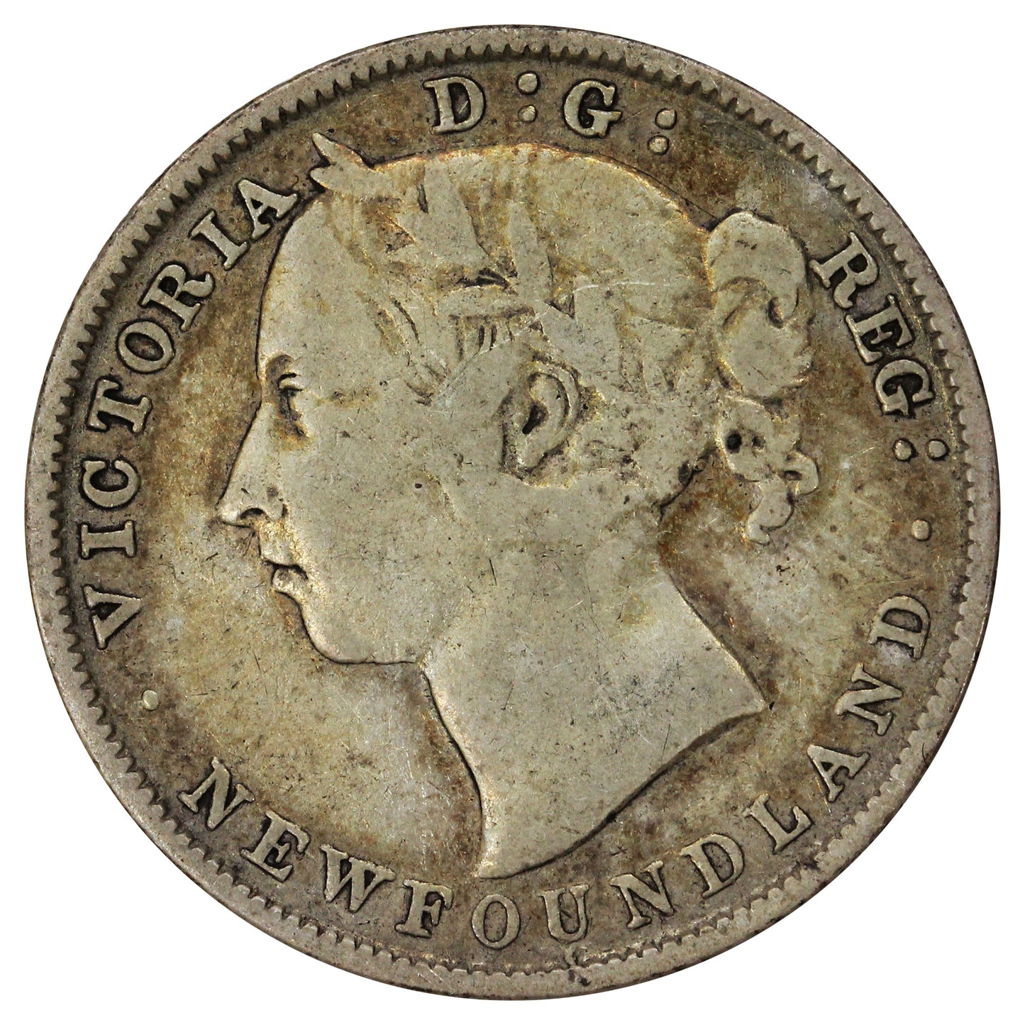 1894 Obv. 2 Newfoundland 20-cents Fine (F12)