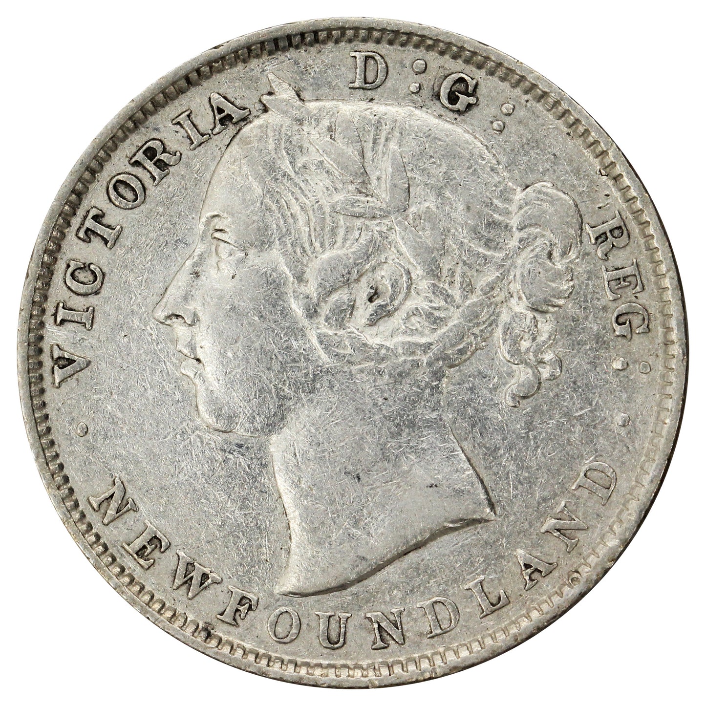 1894 Obv. 2 Newfoundland 20-cents VF-EF (VF30) $