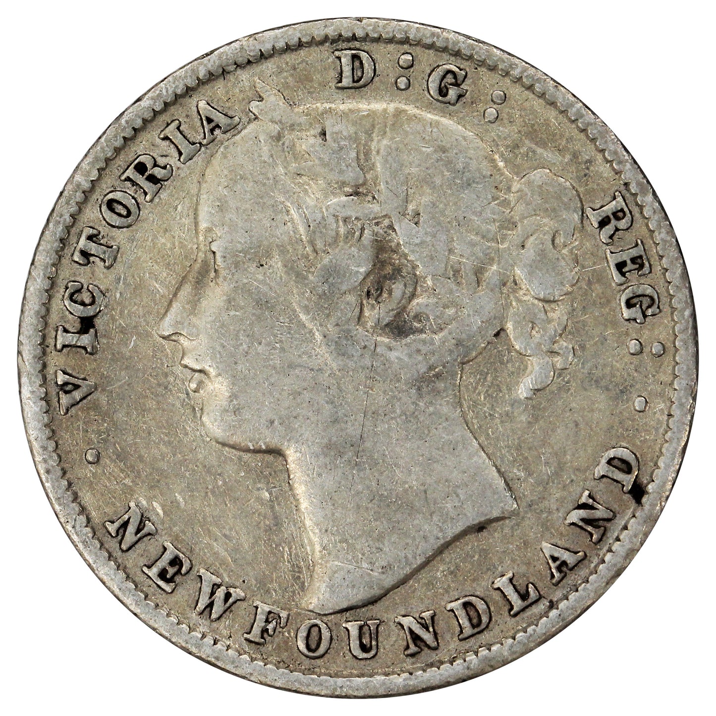 1894 Obv. 2 Newfoundland 20-cents VG-F (VG10)