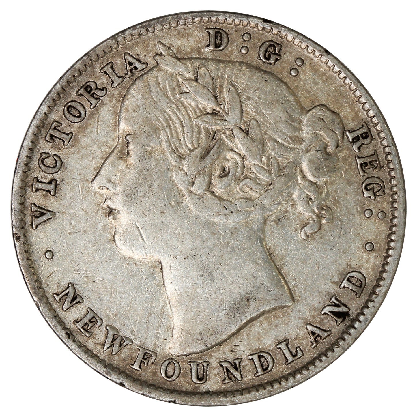 1896 Large 96 Newfoundland 20-cents Very Fine (VF20) $