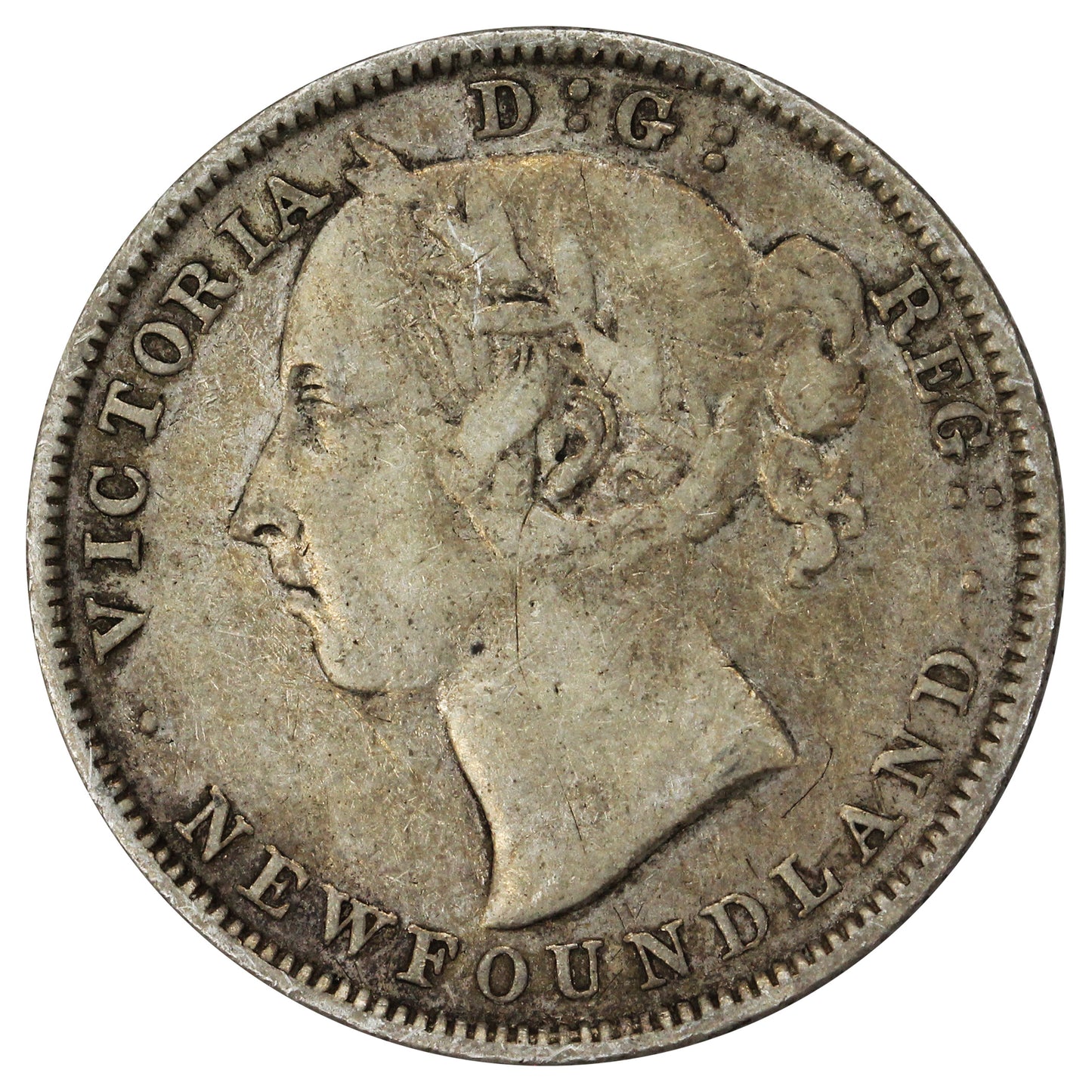 1896 Small 96 Newfoundland 20-cents Fine (F12)