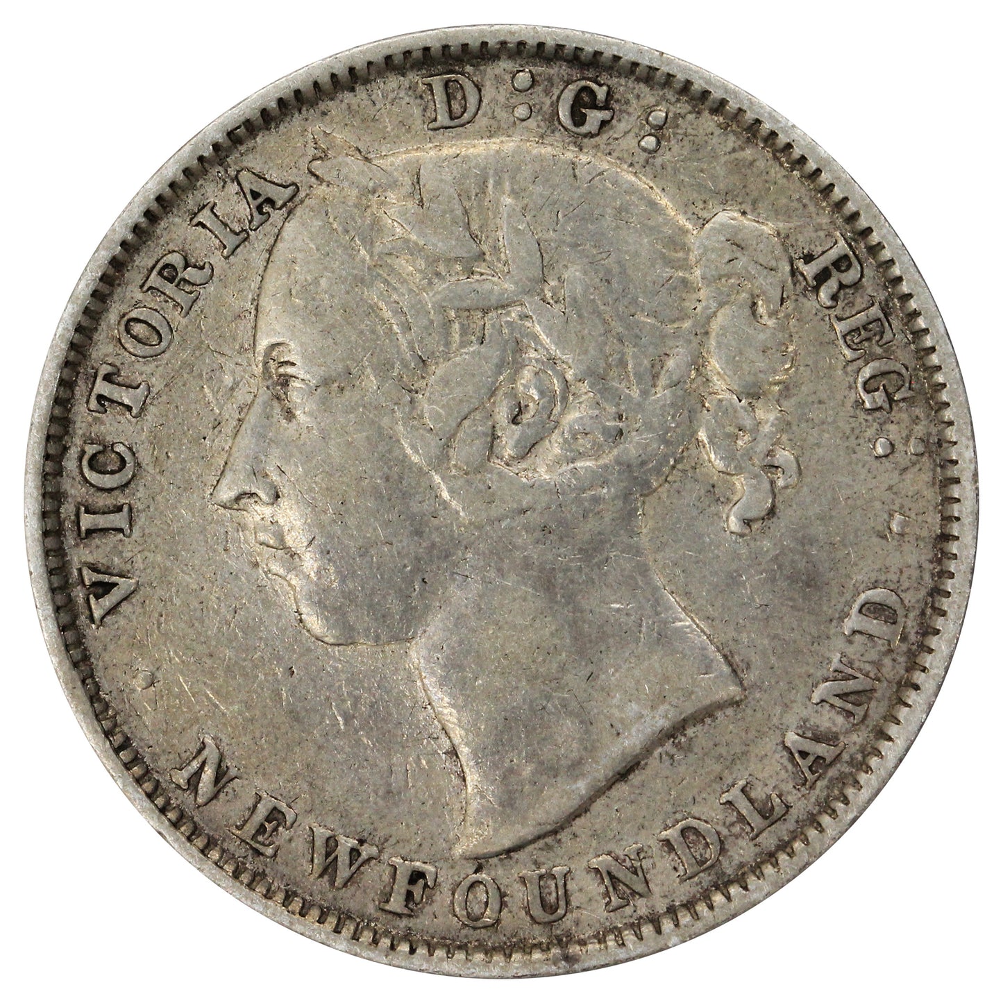 1896 Small 96 Newfoundland 20-cents F-VF (F15)
