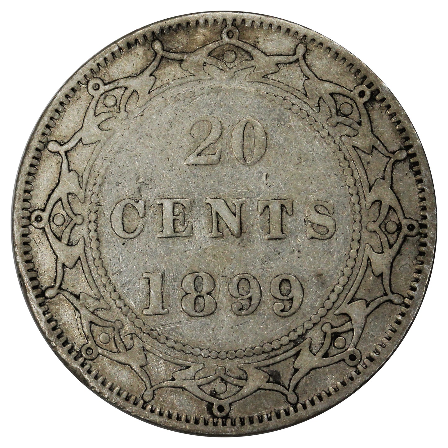 1899 Hook 99 Newfoundland 20-cents F-VF (F-15) $