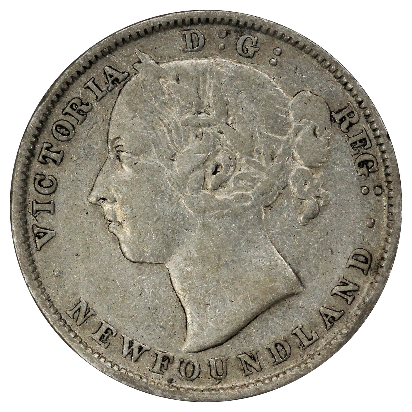 1899 Hook 99 Newfoundland 20-cents F-VF (F15) $