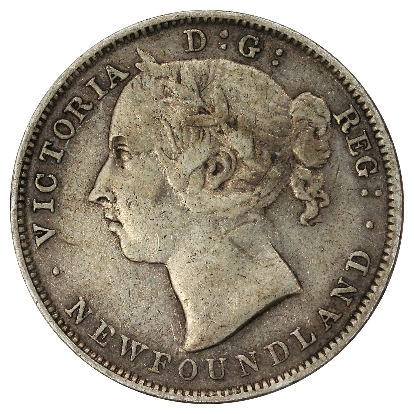 1899 Large 99 Newfoundland 20-cents Very Fine (VF20)