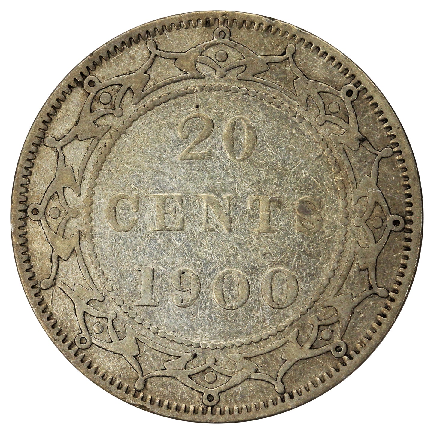 1900 Newfoundland 20-cents F-VF (F-15)