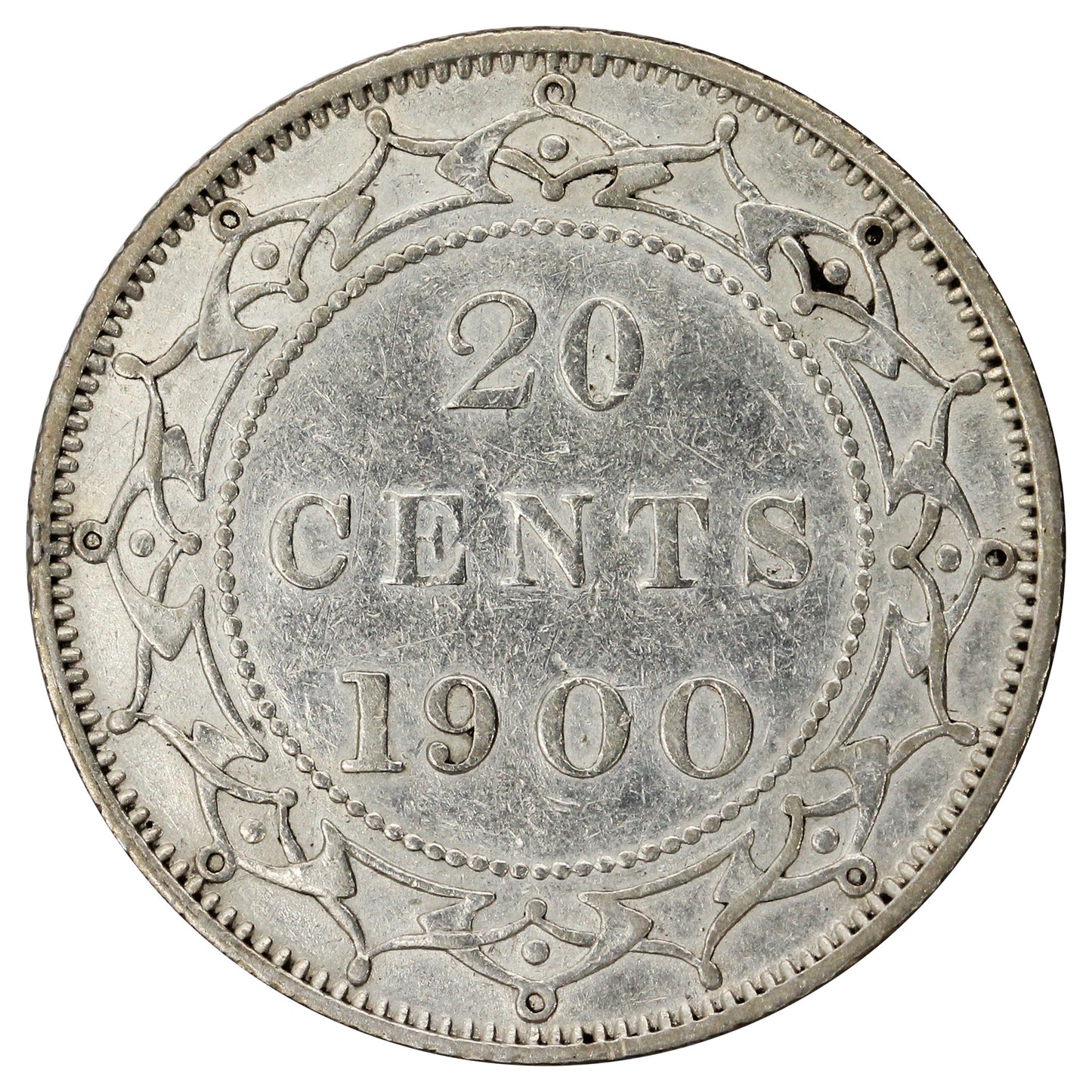 1900 Newfoundland 20-cents Very Fine (VF-20)