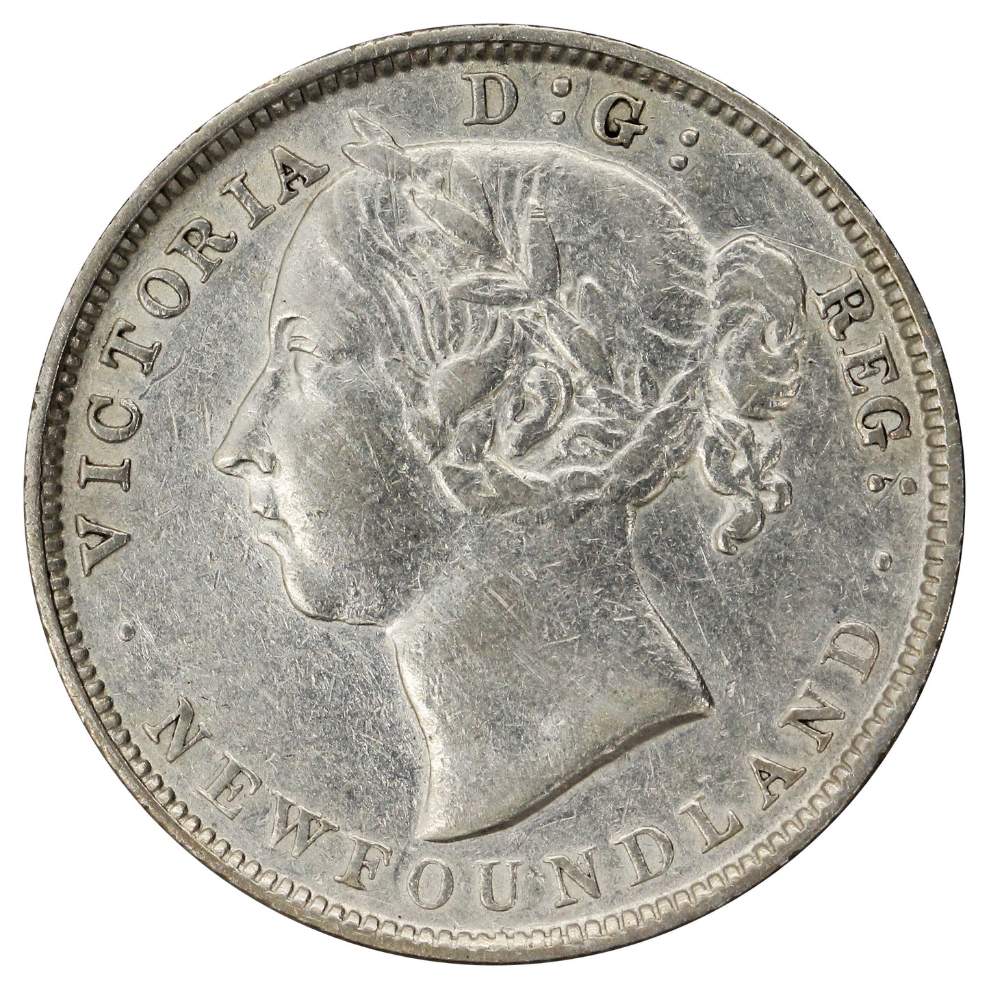 1900 Newfoundland 20-cents Very Fine (VF20)