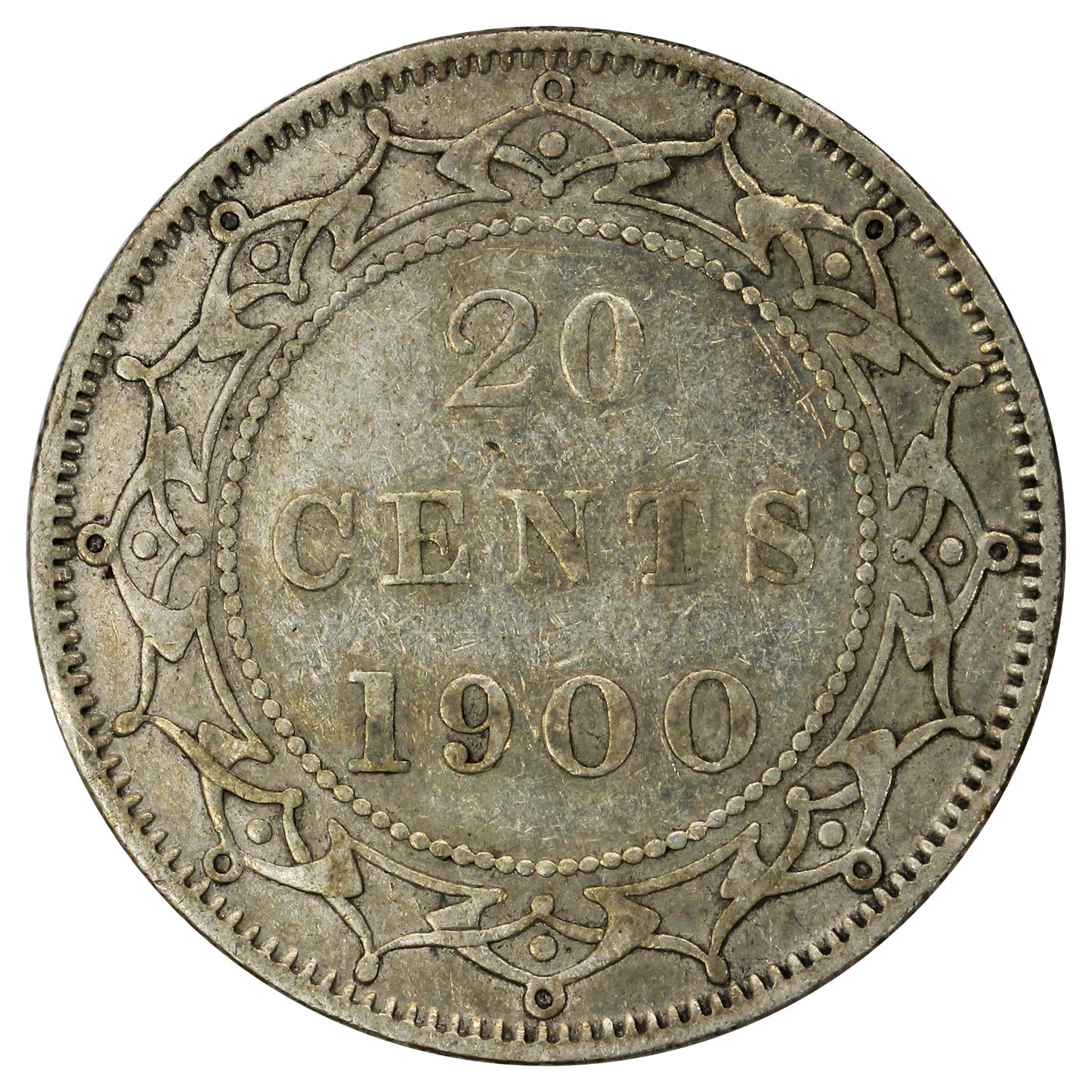 1900 Newfoundland 20-cents VF-EF (VF-30) $