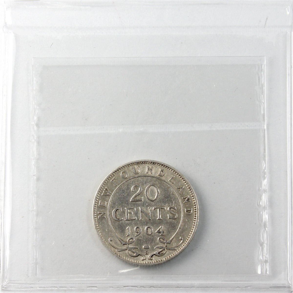 1904H Newfoundland 20-cents ICCS Certified VF30