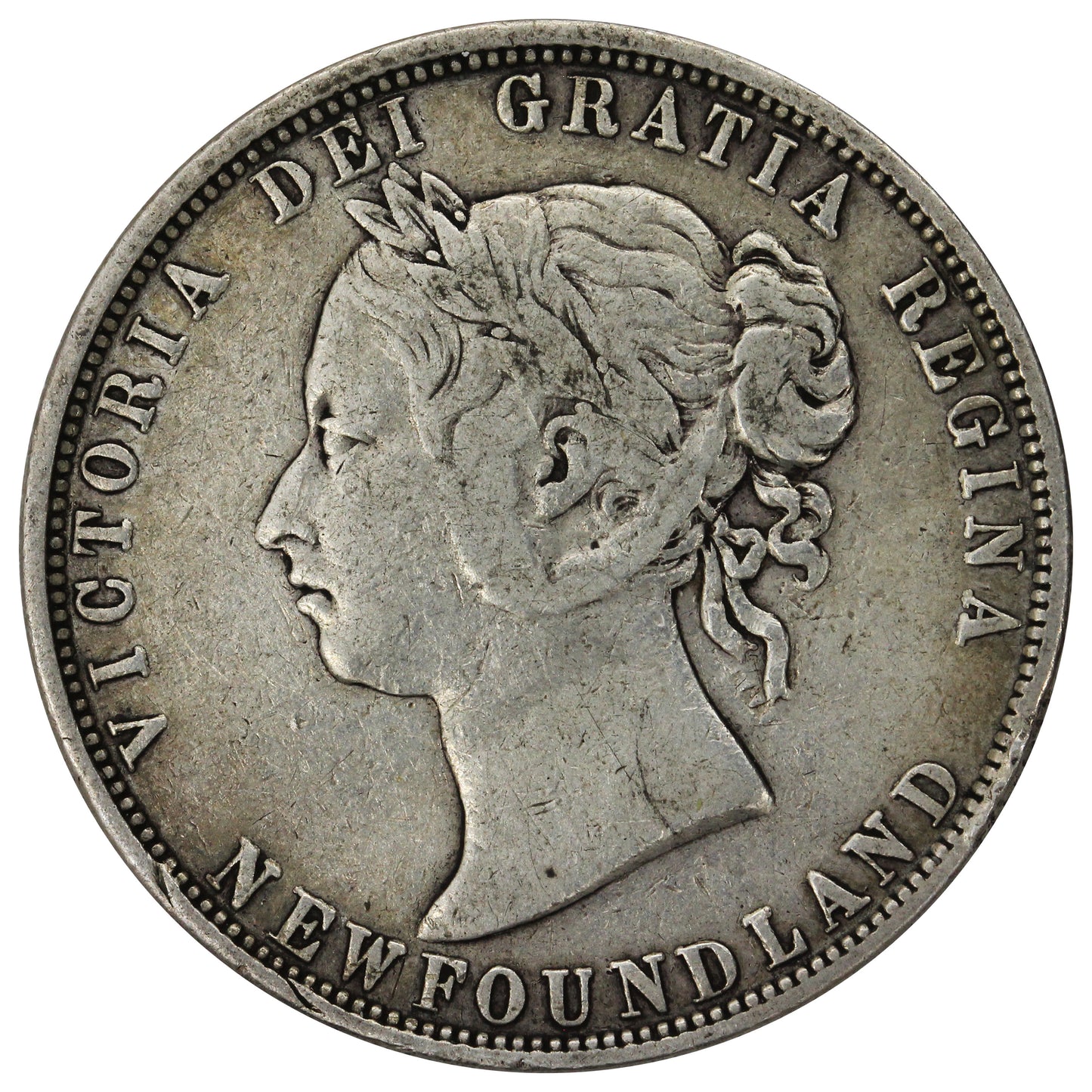 1870 Newfoundland 50-cents Fine (F12) $