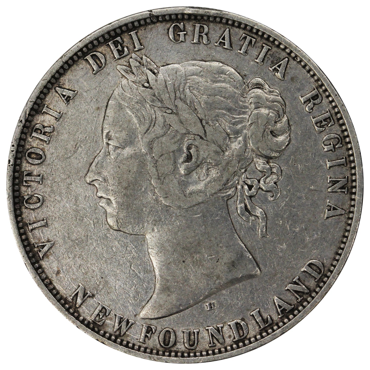1872H Newfoundland 50-cents Very Fine (VF20) $