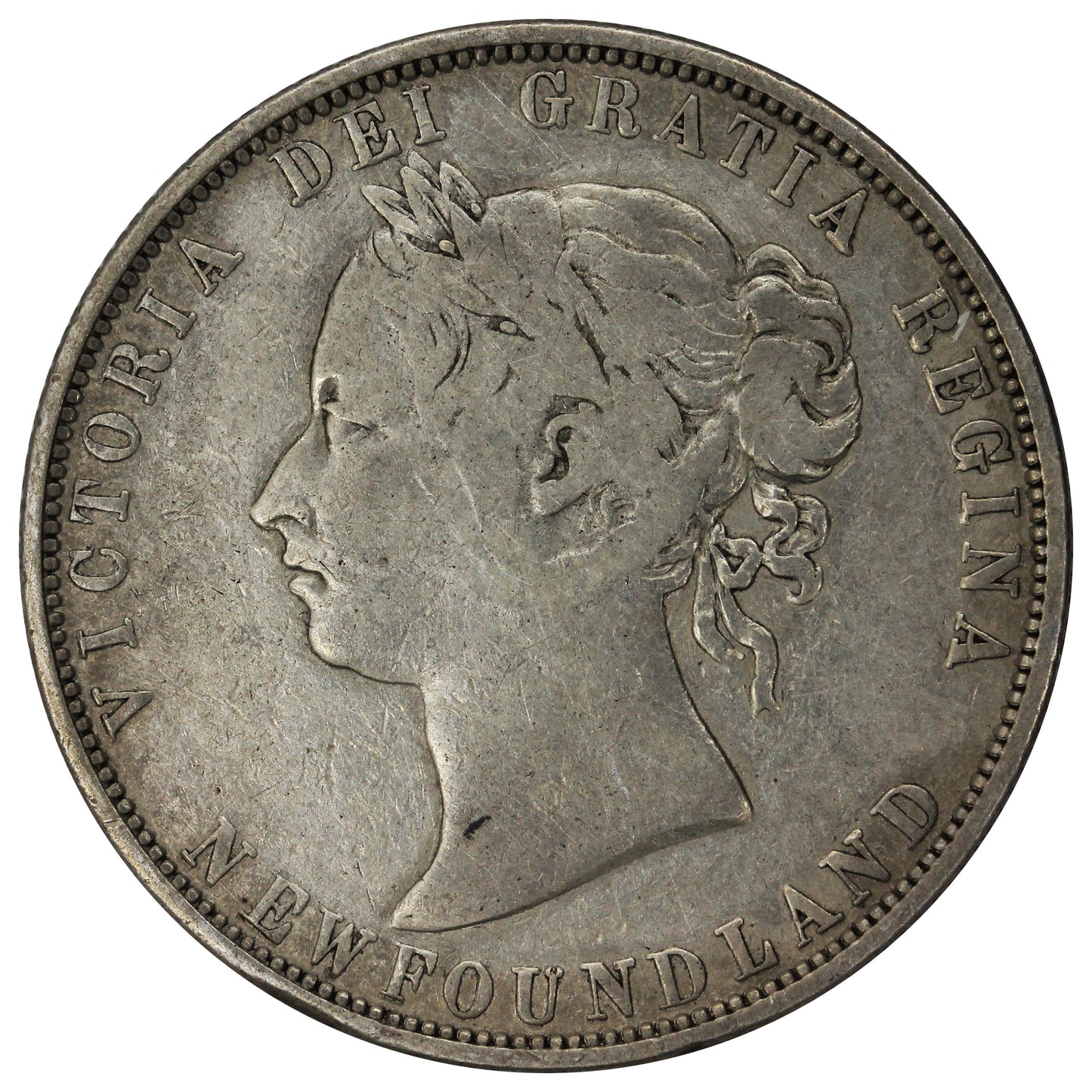1873 Newfoundland 50-cents Very Good (VG8)