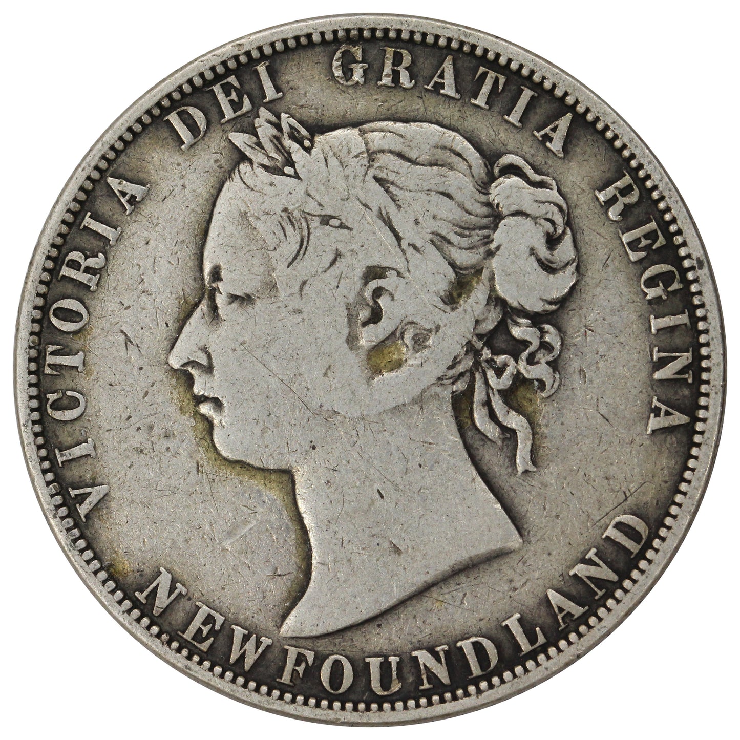 1874 Newfoundland 50-cents Very Good (VG8)
