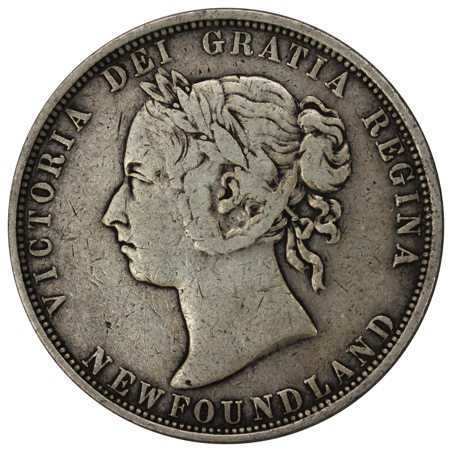 1882H Newfoundland 50-cents Fine (F12)