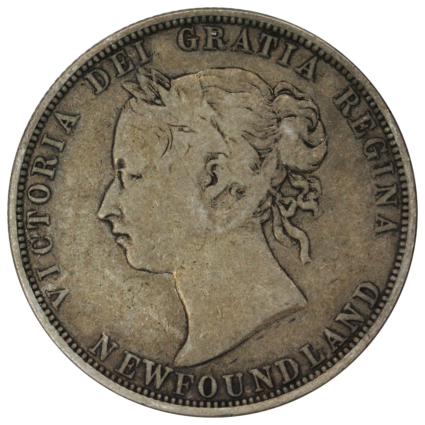1885 Newfoundland 50-cents Very Good (VG8)