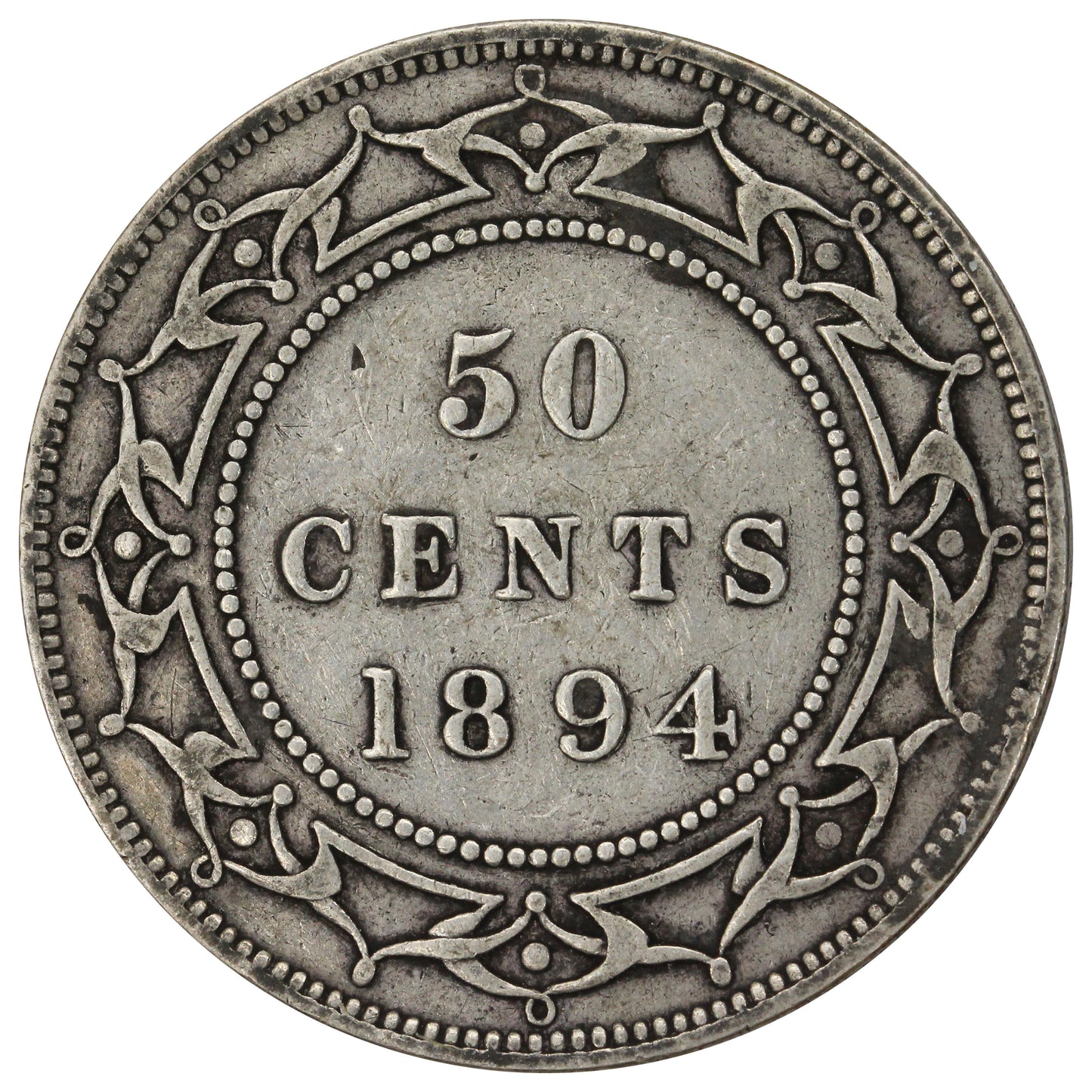 1894 Newfoundland 50-cents F-VF (F-15) $