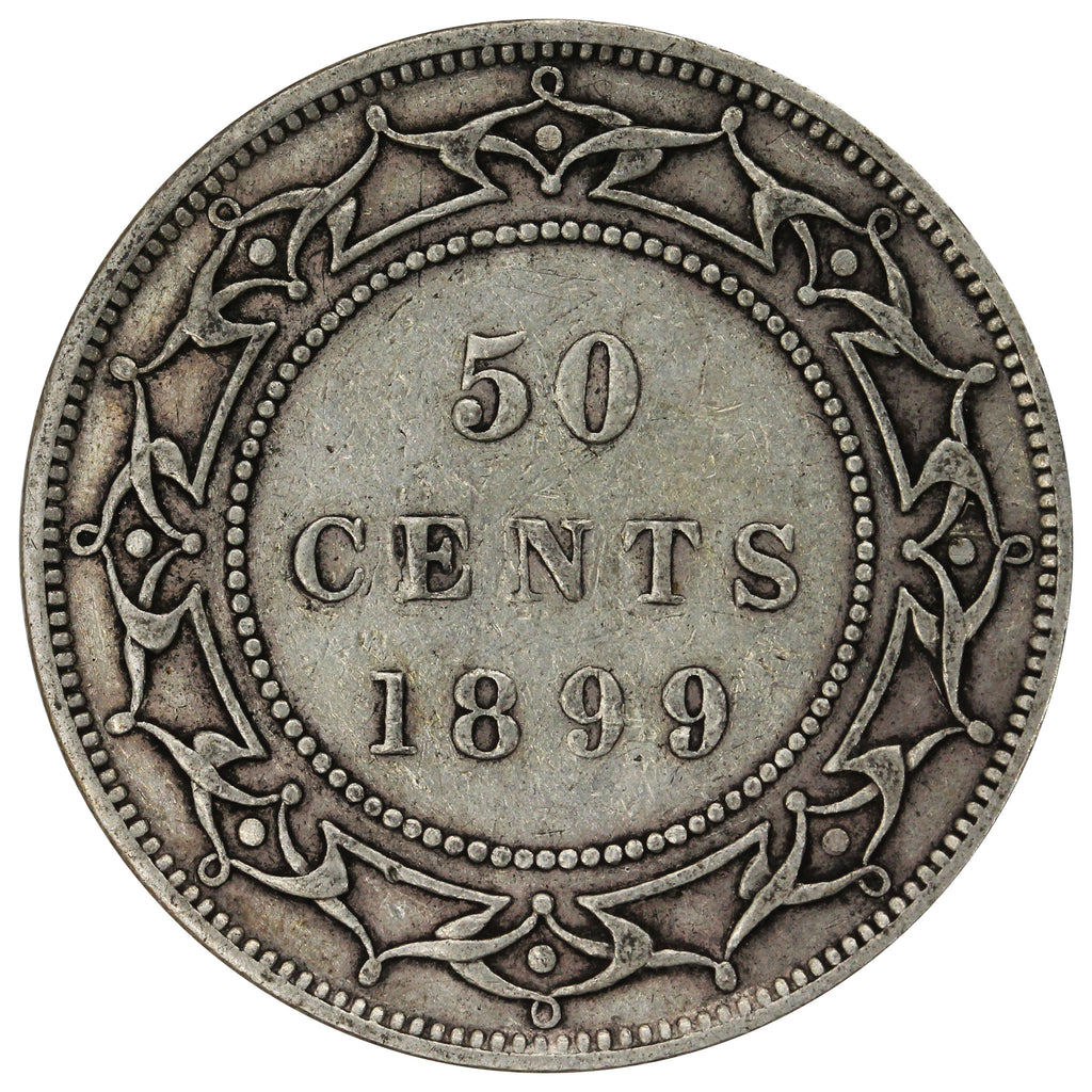 1899 Narrow 9's Newfoundland 50-cents Very Fine (VF20)