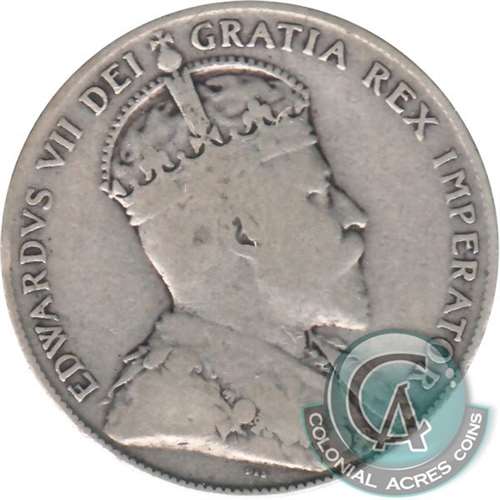 1907 Newfoundland 50-cents Fine (F12)
