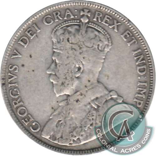1911 Newfoundland 50-cents VG-F (VG10)