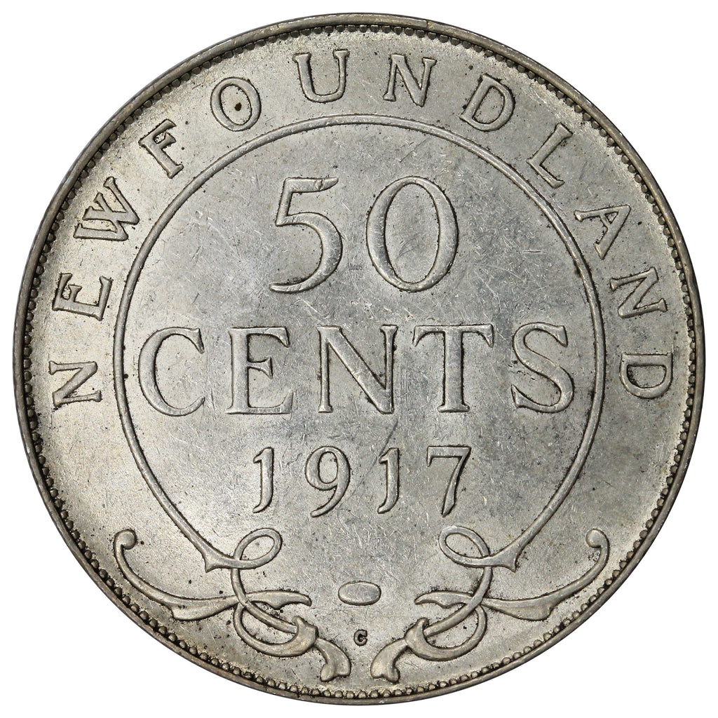 1917C Newfoundland 50-cents EF-AU (EF45)
