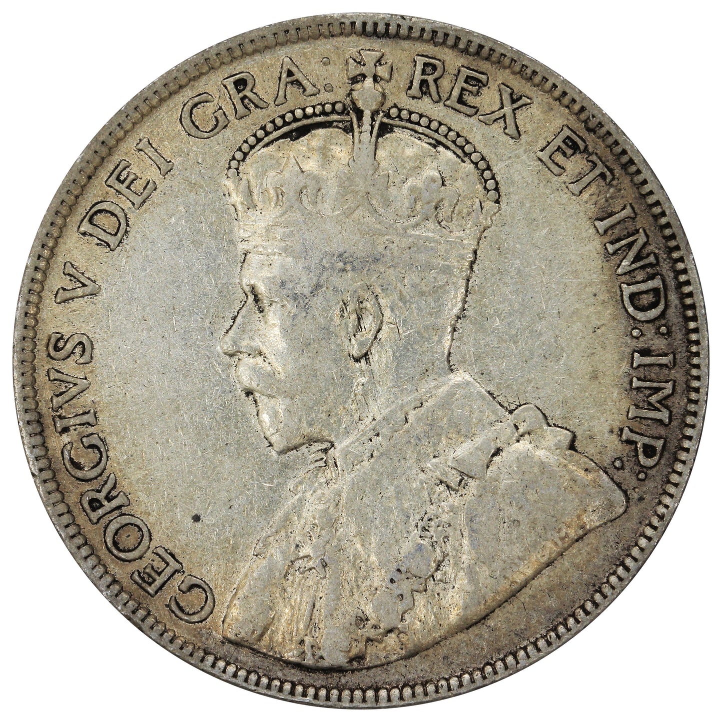 1918C Newfoundland 50-cents F-VF (F15)