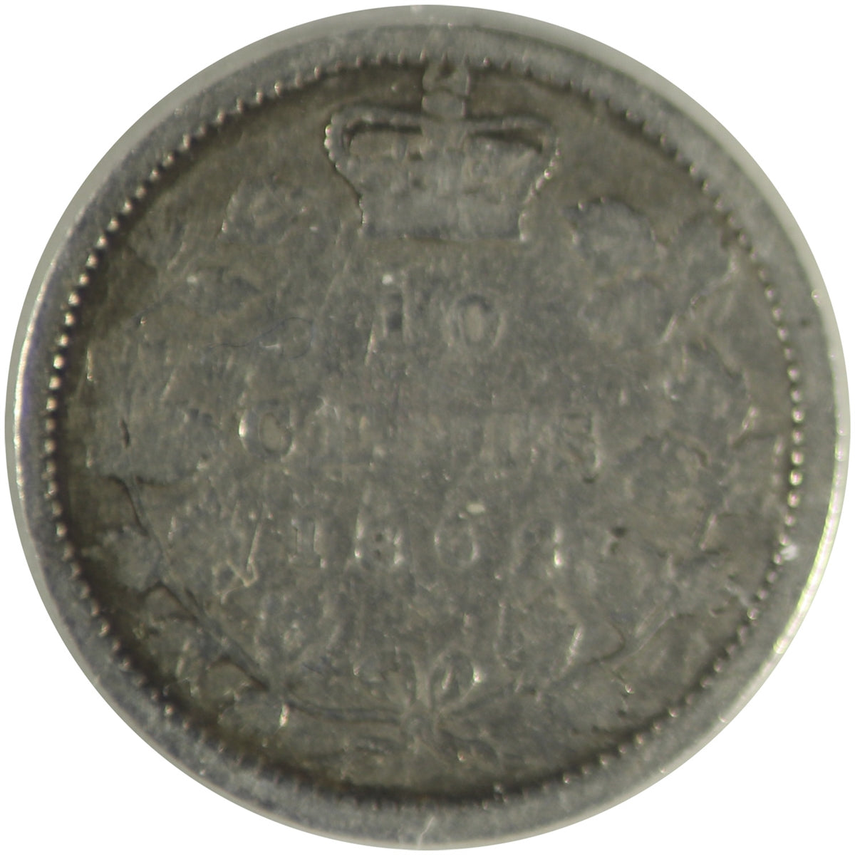 1862 Double Punched 2 New Brunswick 10-cent ICCS Certified G6