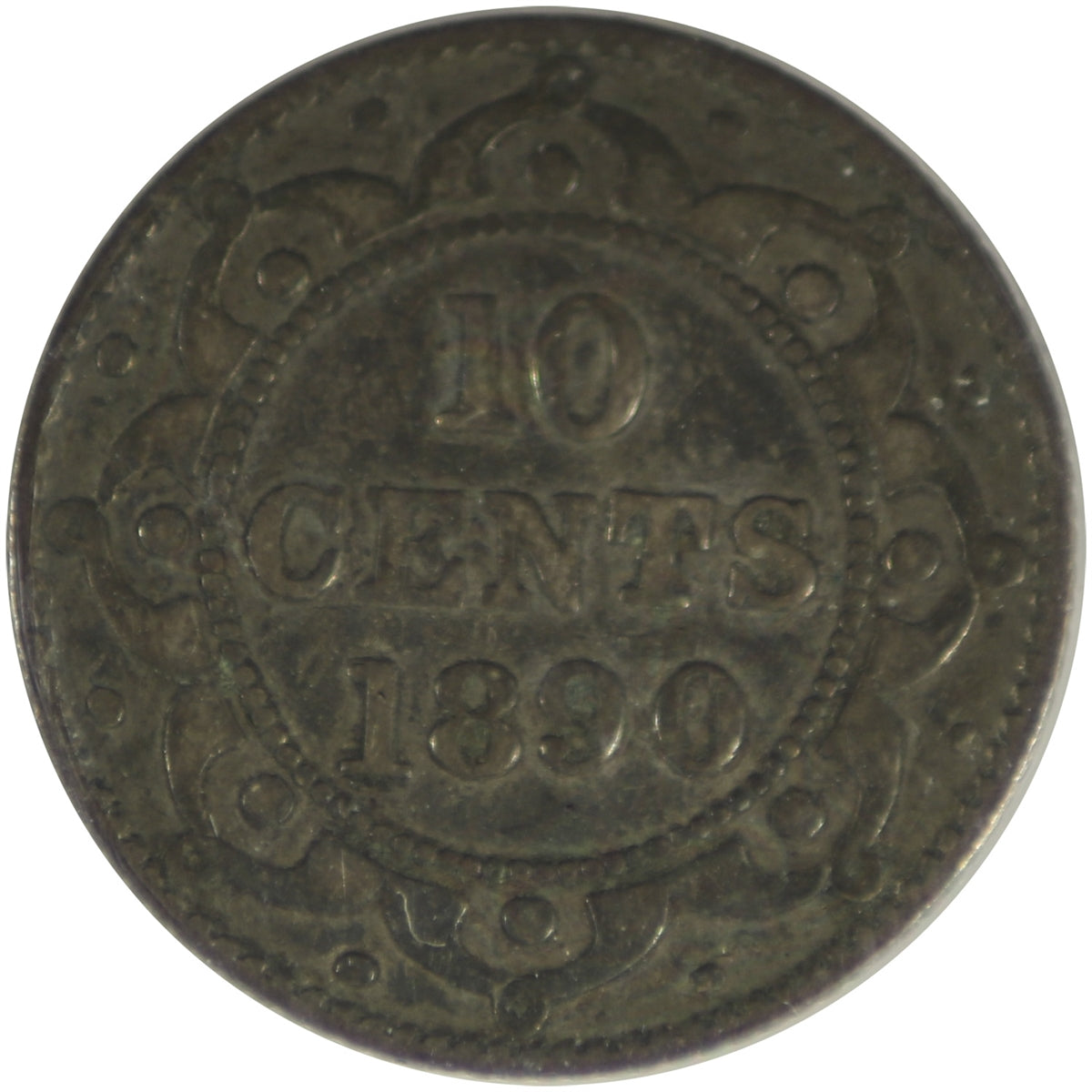 1890 Newfoundland 10-cents ICCS Certified F12