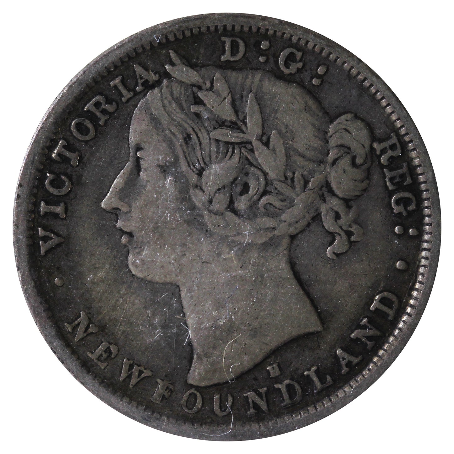 1876H Newfoundland 20-cents ICCS Certified VF-20