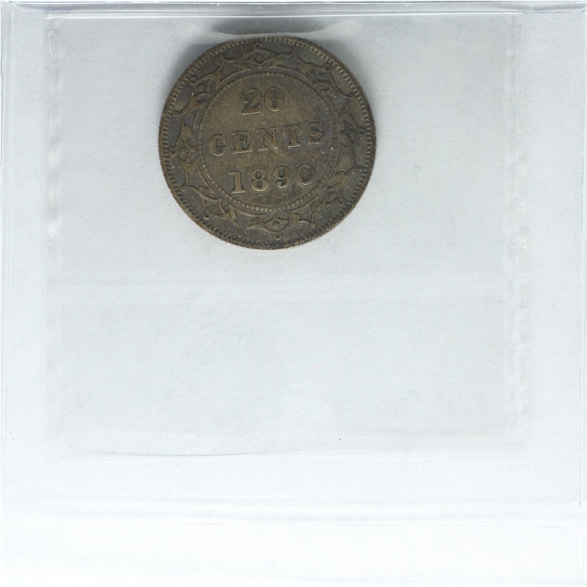 1890 Newfoundland 20-cents ICCS Certified VF30