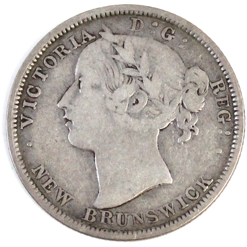 1862 New Brunswick 20-cents F-VF (F15) $