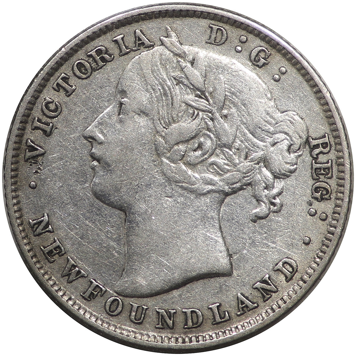 1885 Newfoundland 20-cent VF-EF (VF30) $