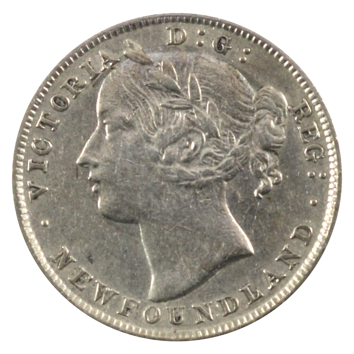 1896 Large 96 Obv. 1 Newfoundland 20-cents Extra Fine (EF40) $