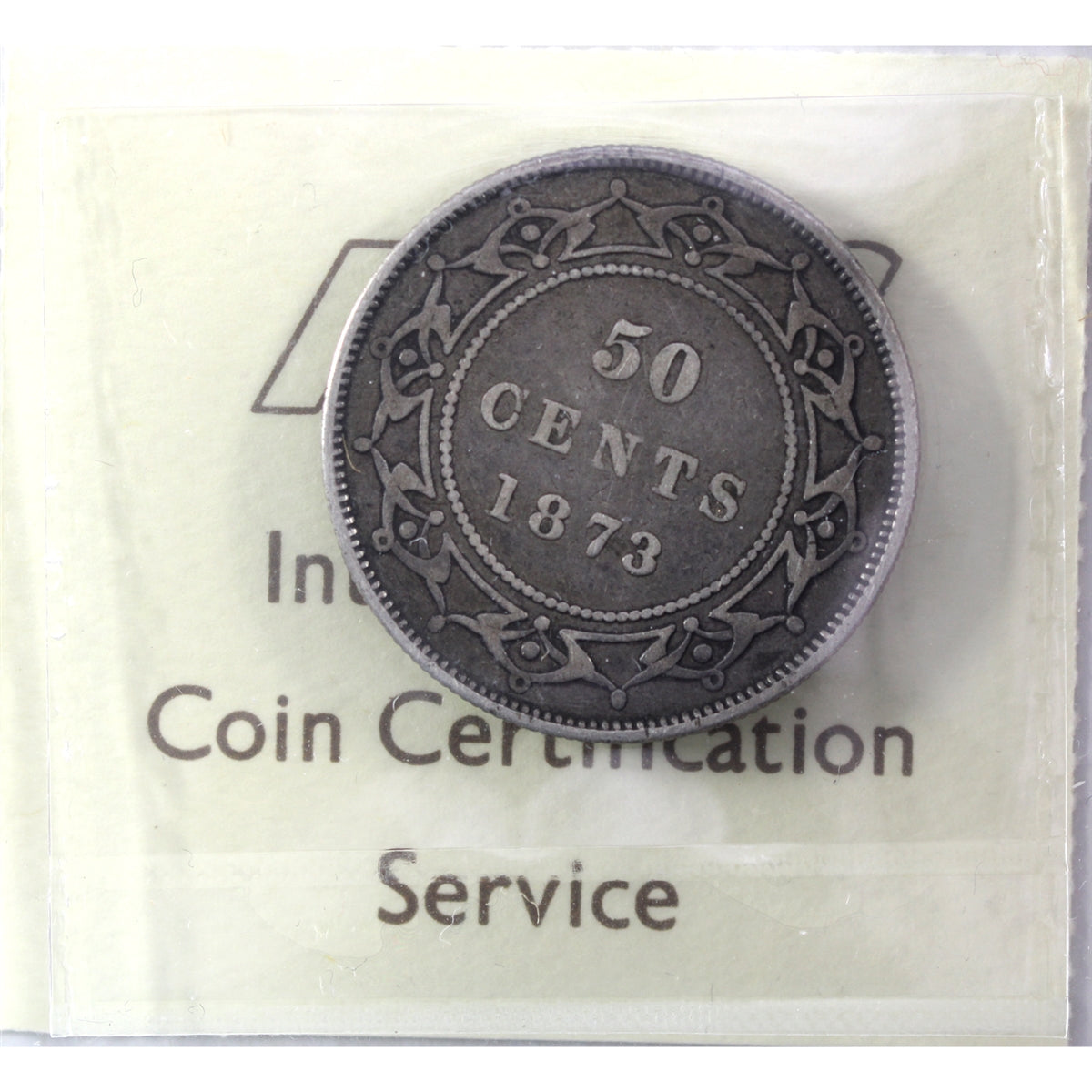 1873 Newfoundland 50-cents ICCS Certified VG10