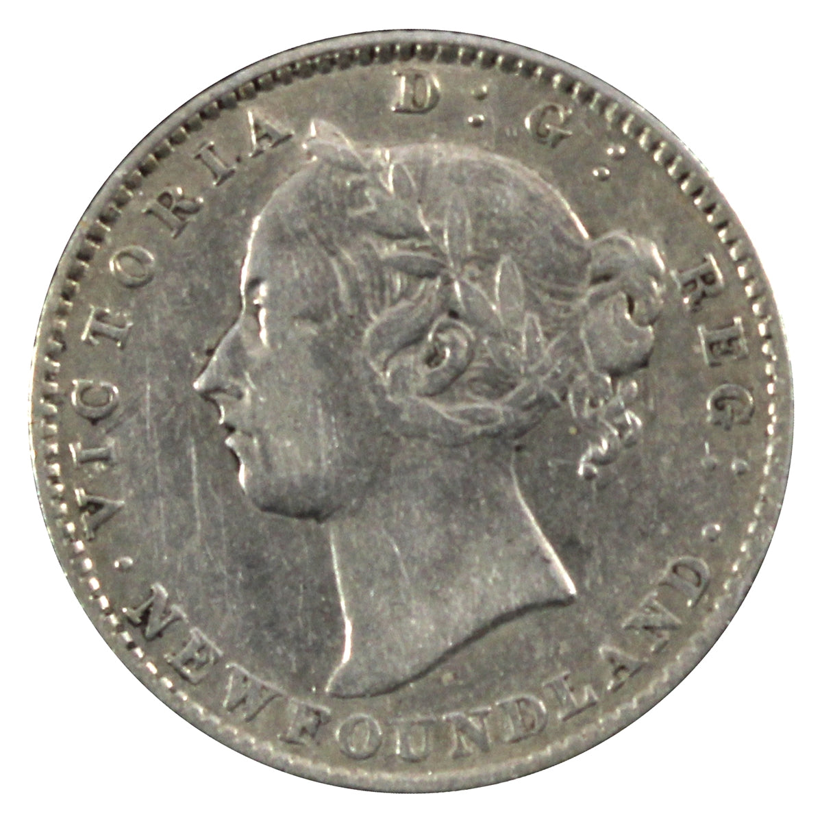 1890 Newfoundland 10-cents Very Fine (VF30) $