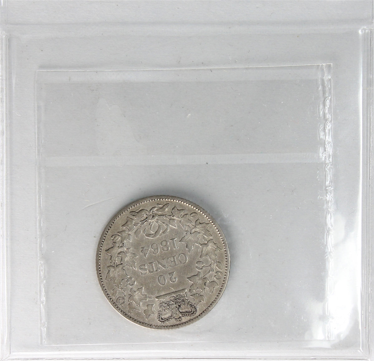 1864 New Brunswick 20-cents ICCS Certified F12
