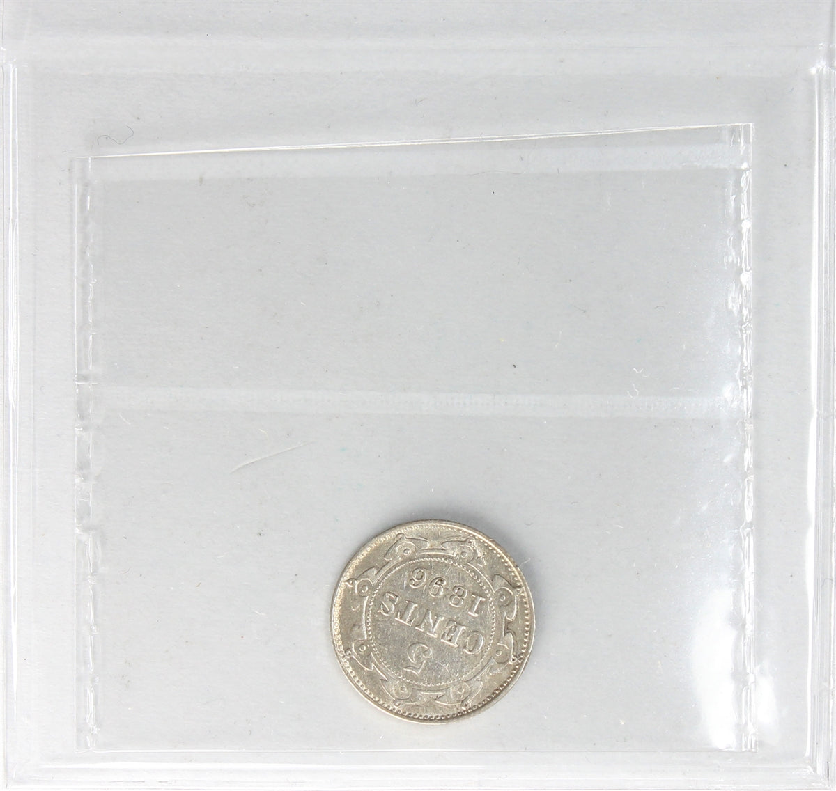 1896 Newfoundland 5-cents ICCS Certified EF40 (XNU 317)