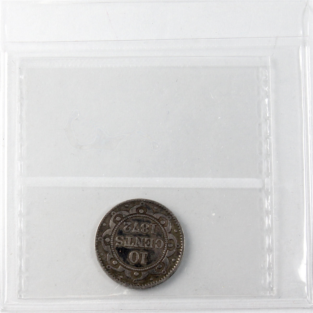 1872H Newfoundland 10-cents ICCS Certified VG8