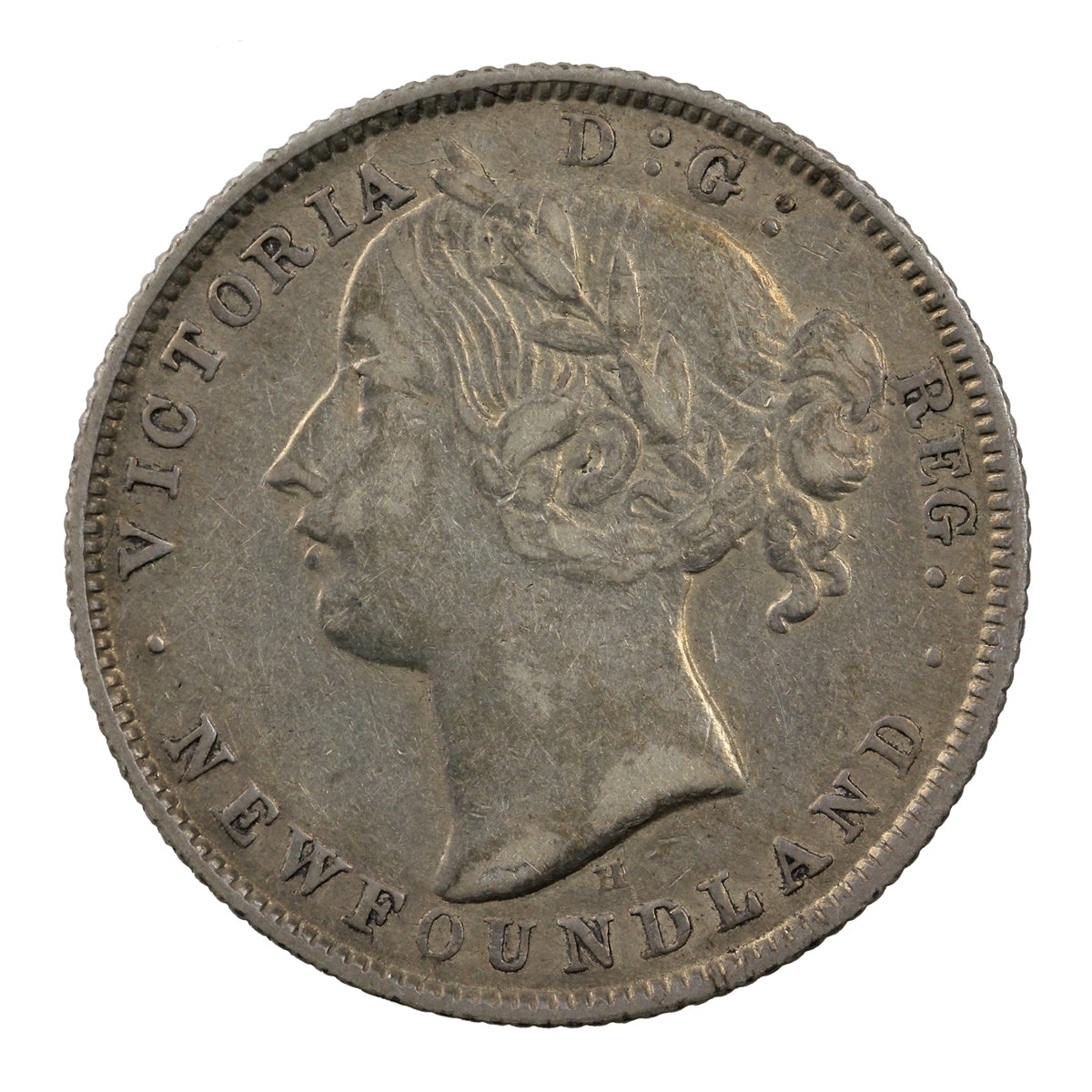 1872H Newfoundland 20-cents Very Fine (VF20) $