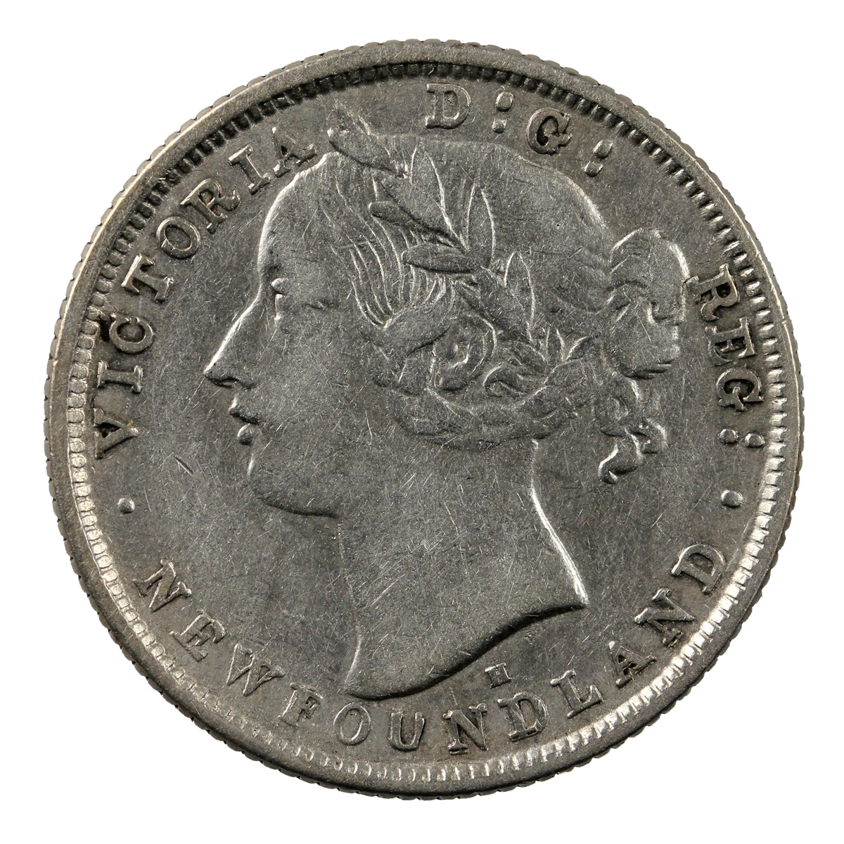 1876H Newfoundland 20-cents VF-EF (VF30) $