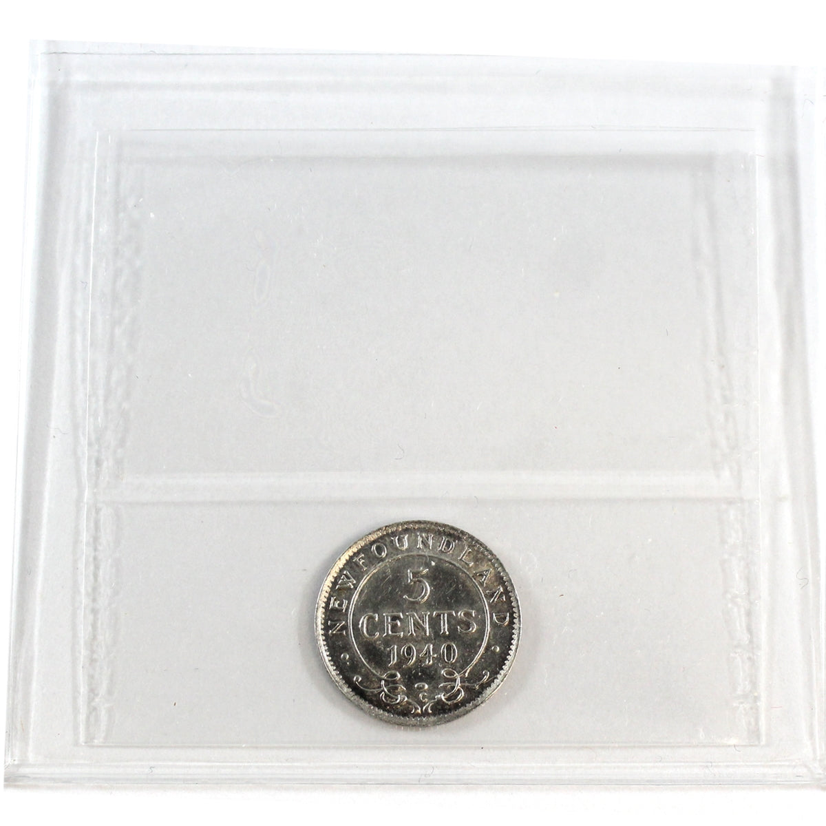 1940C Newfoundland 5-cents ICCS Certified AU55