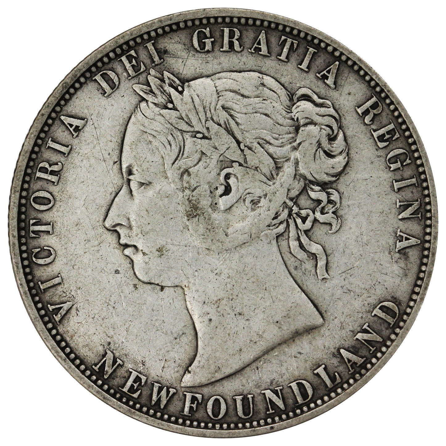 1874 Newfoundland 50-cents F-VF (F15) $